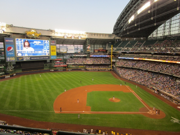 Besuch eines Baseball-Spiels