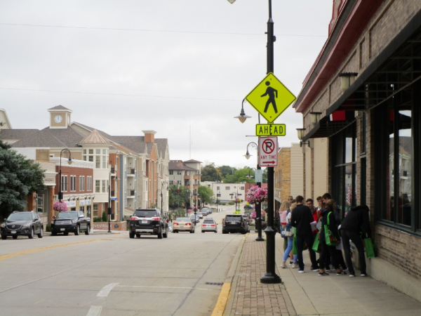 Gang durch Menomonee Falls