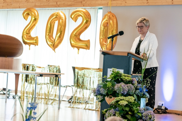 Frau Wölbern bei der akademischen Feier