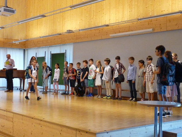 Aufruf der neuen Klassen